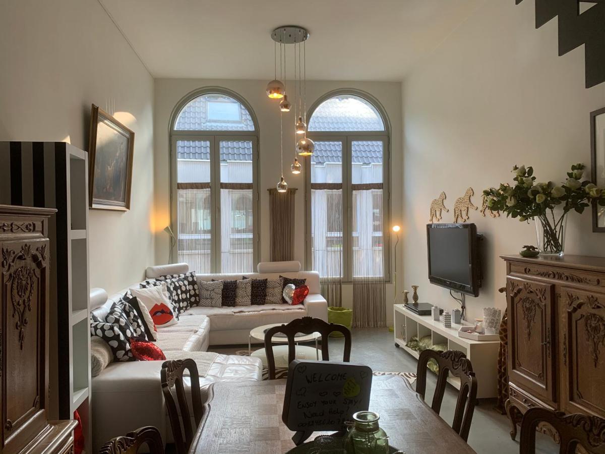 Wellness Loft With Sauna, Jacuzzi, Roof Terrace & Amazing View Lejlighed Antwerpen Eksteriør billede