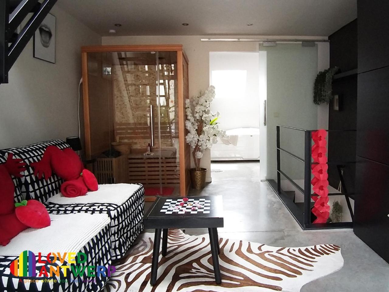 Wellness Loft With Sauna, Jacuzzi, Roof Terrace & Amazing View Lejlighed Antwerpen Eksteriør billede