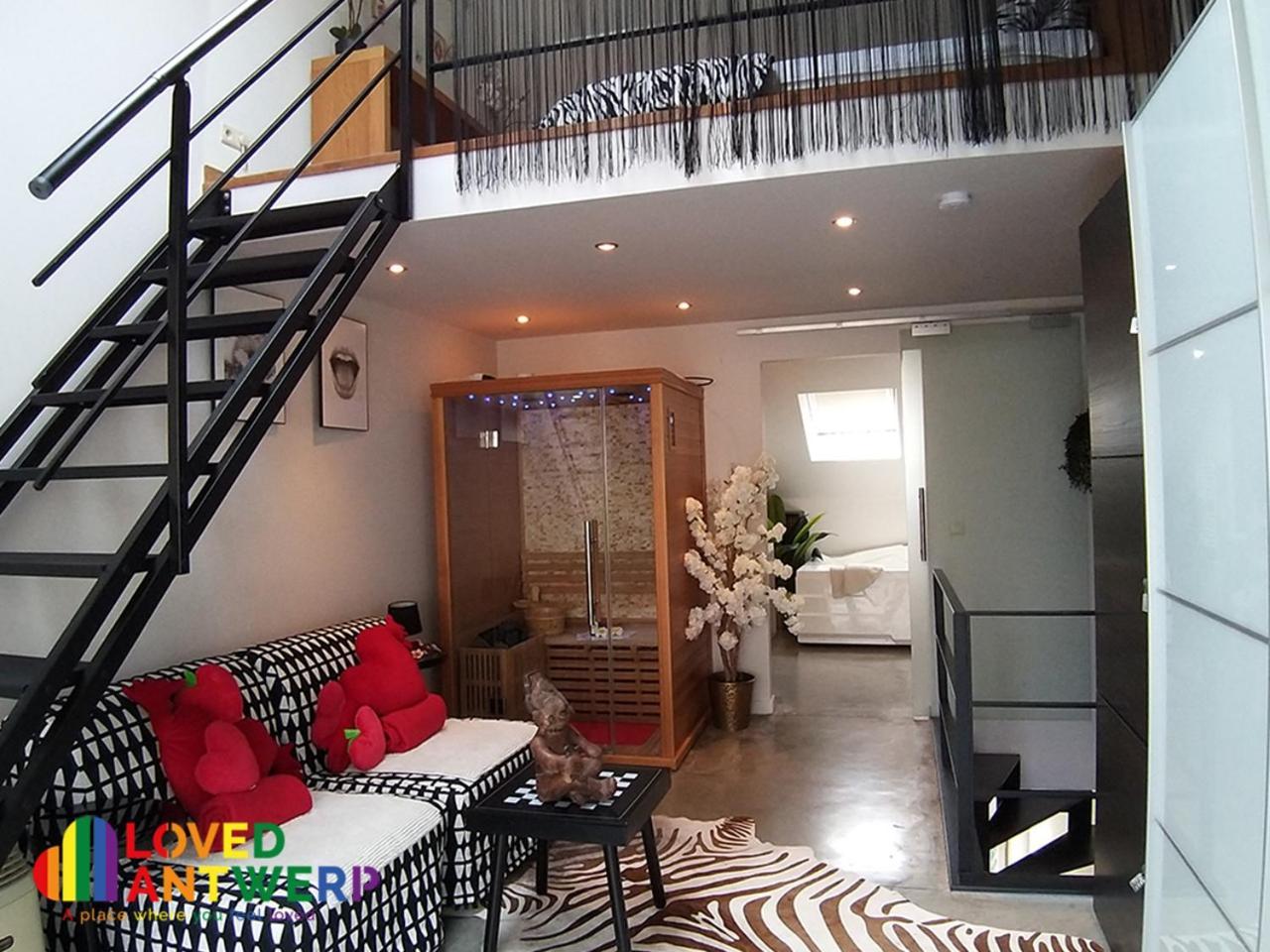 Wellness Loft With Sauna, Jacuzzi, Roof Terrace & Amazing View Lejlighed Antwerpen Eksteriør billede
