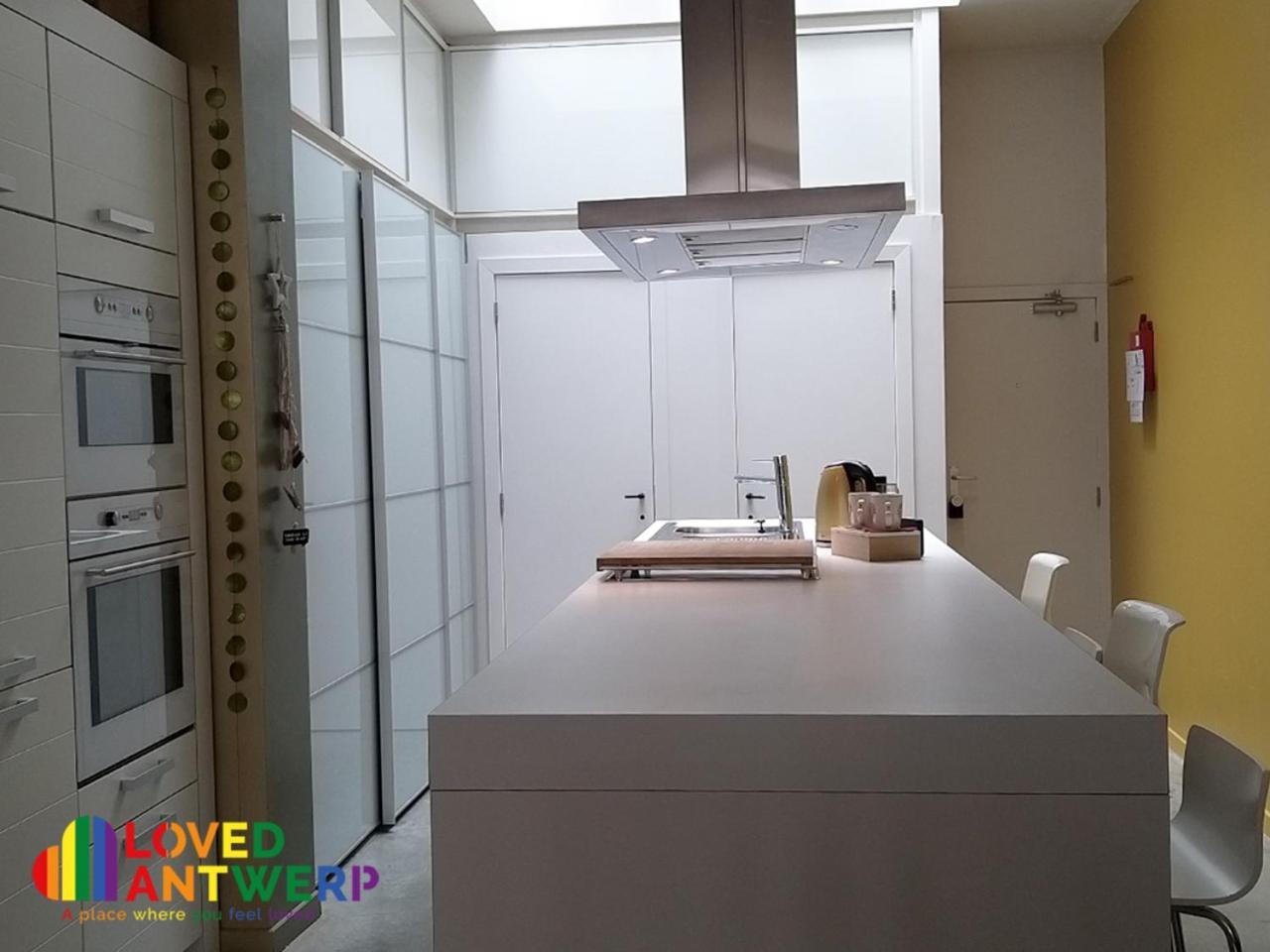 Wellness Loft With Sauna, Jacuzzi, Roof Terrace & Amazing View Lejlighed Antwerpen Eksteriør billede